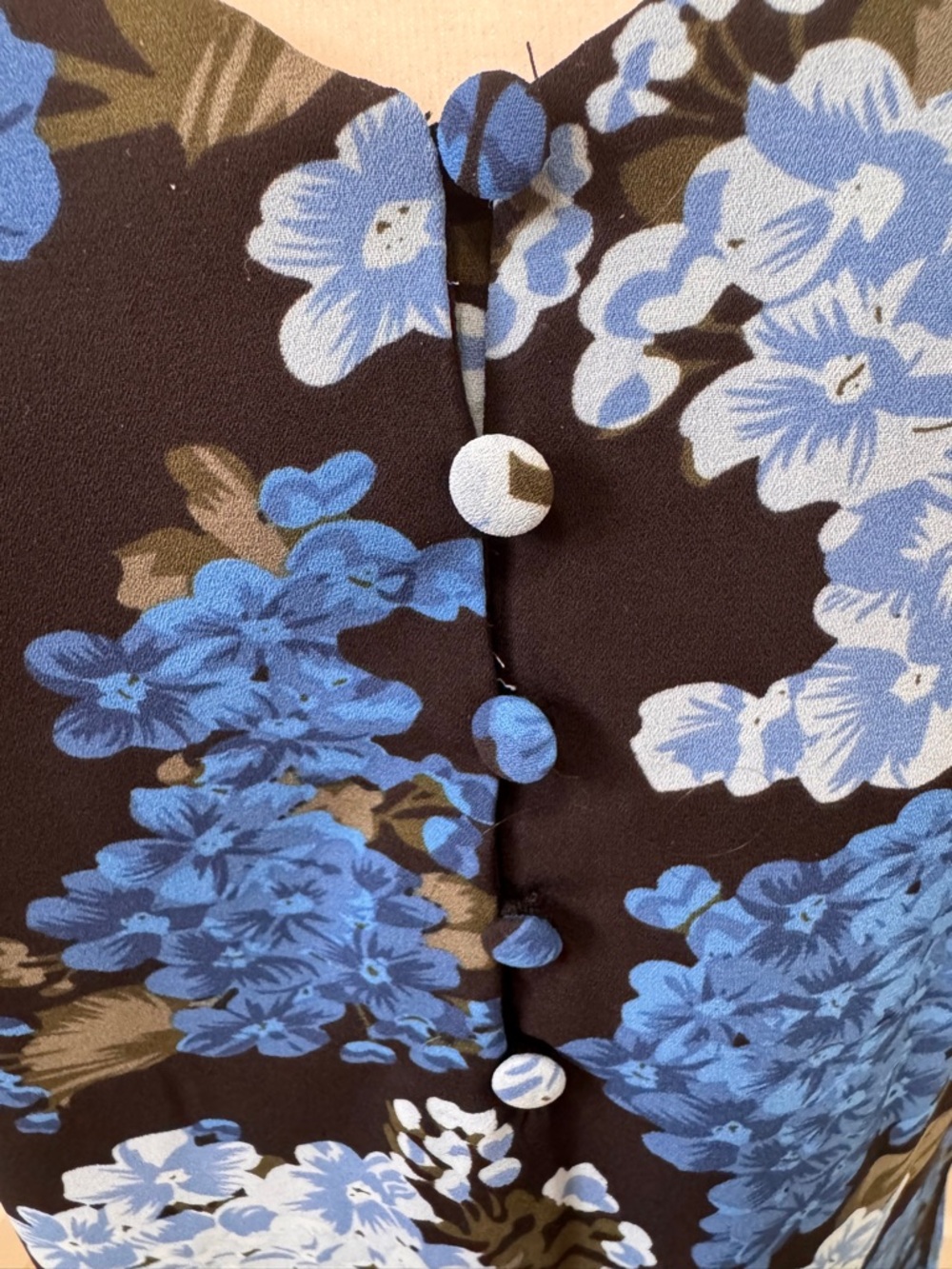 Ricki's Black Camisole with Blue Floral Print - Picture 3 of 10